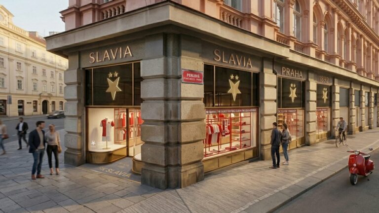 FOTBALOVÁ SLAVIA OTEVŘE V CENTRU PRAHY FANSHOPA PROSTOR PRO SETKÁVÁNÍ FANOUŠKŮ – foto 1