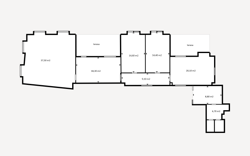 PRONÁJEM KOMPLEXU 5 KANCELÁŘÍ 130 m², JUNGMANNOVA 36/31, PRAHA 1 – foto 8
