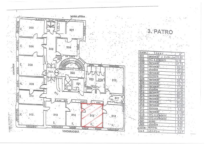 PRONÁJEM KANCELÁŘE 25 m², BLANICKÁ 1008/28, PRAHA 2 – foto 1